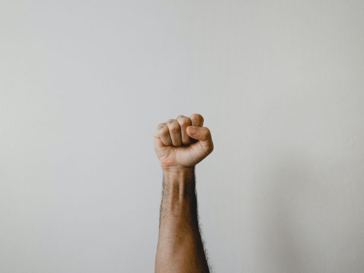 Raised fist by Clay Banks on Unsplash