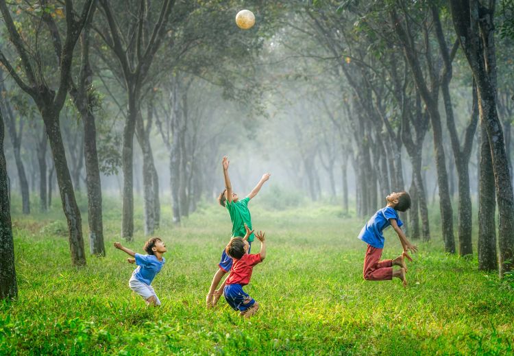 Robert collins eco resolution children playing outisde